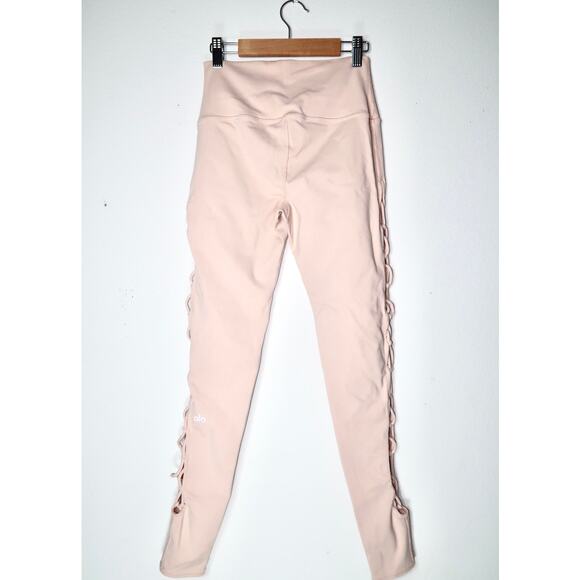 Alo Yoga Nectar Interlace Up Pink Legging Coquette Ballerinacore Small - Picture 6 of 6